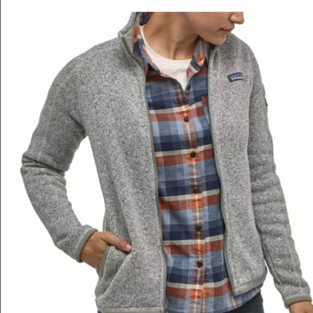 Gray Patagonia Zip Up Jacket